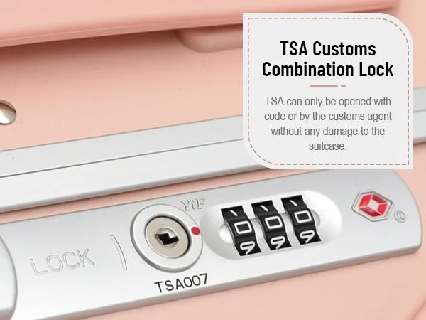 2026 New22 Inch TSA Lock Luggage with for Kids& Adult,Check in Lockable Spinner Wheels Free Luggage Cover and Safety Seatbelt Travel Suitcase