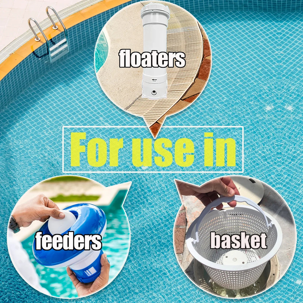 2026 New50 lbs 3" Chlor Tabs for Swimming Pools, Tablets, Chlorine Pool Chemicals