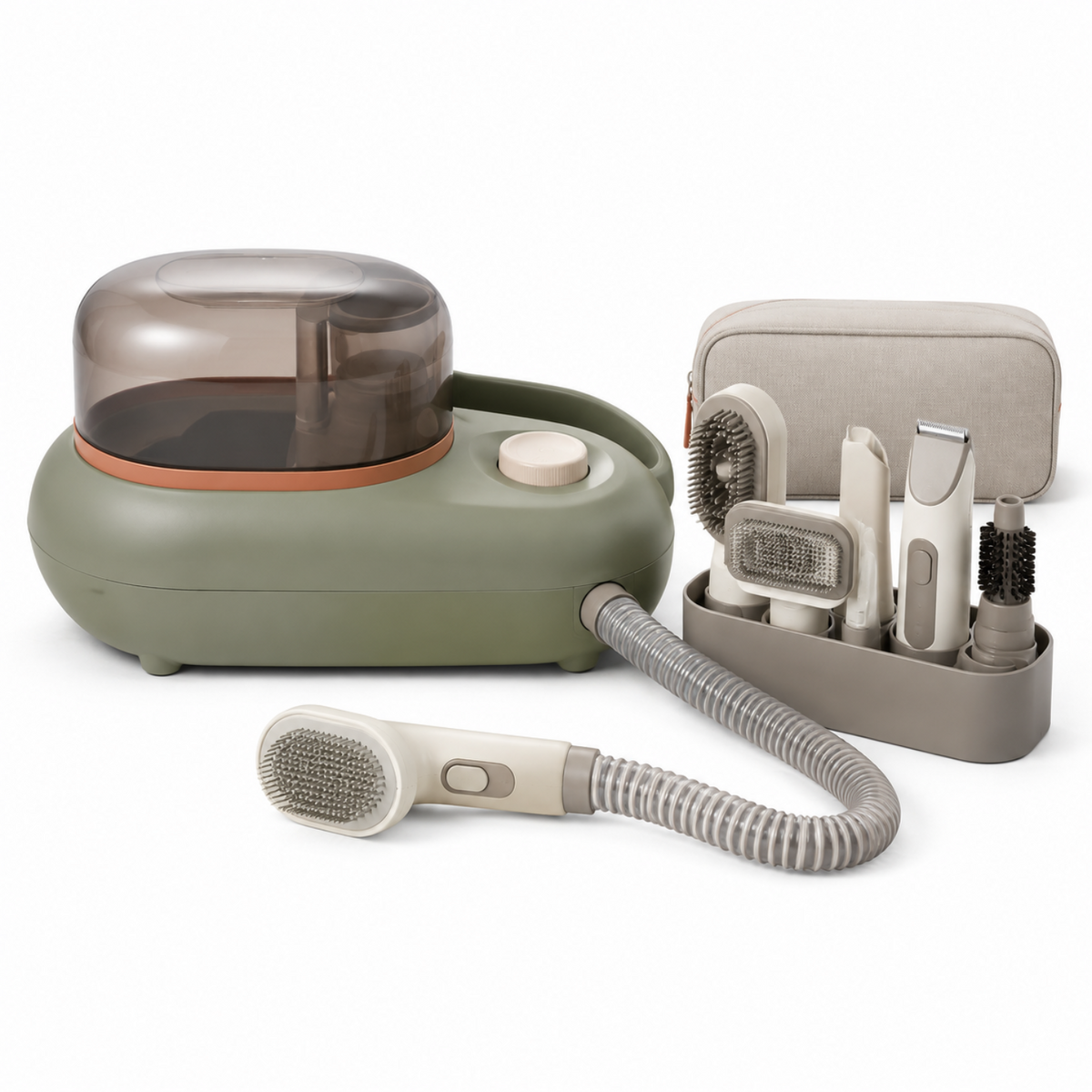 8-in-1 Low-Noise Pet Grooming Vacuum Kit