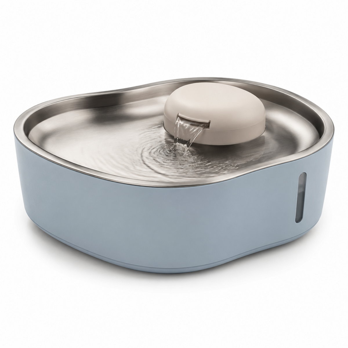 6L Wide-Deck Stainless Steel Pet Water Fountain