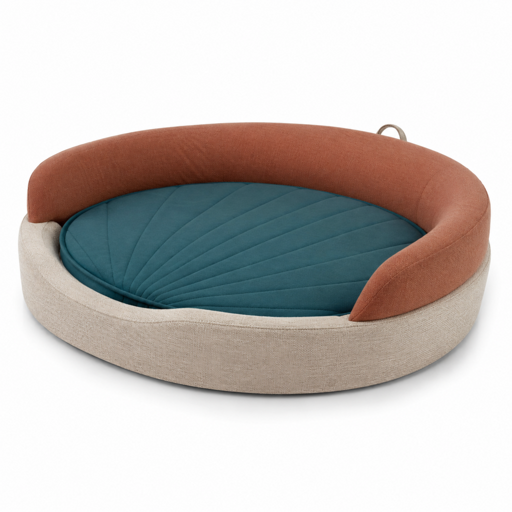 42-in Dual-Layer Orthopedic Dog Bed with Low Entry