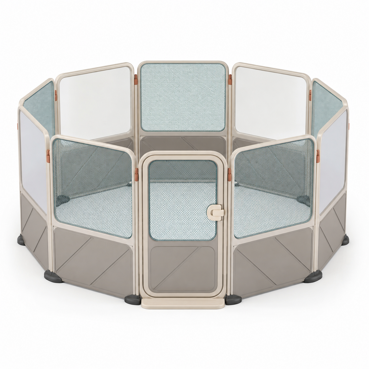 8-Panel Modular Indoor/Outdoor Pet Playpen with Door