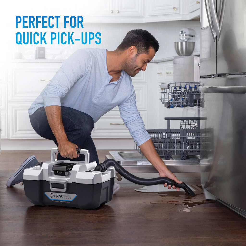 2026 New Hoover One Power 3 Gallon Cordless Shop Vacuum, Wet/Dry Utility Vacuum, BH57105