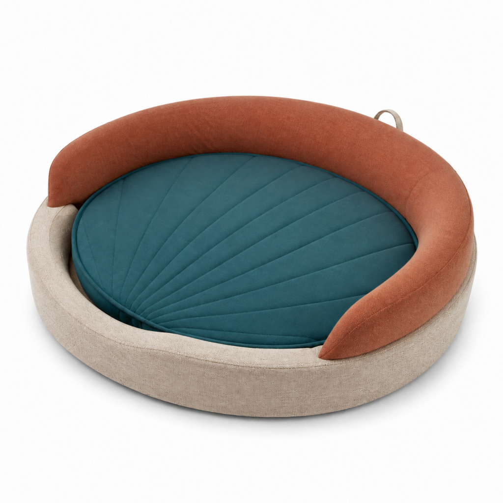 42-in Dual-Layer Orthopedic Dog Bed with Low Entry