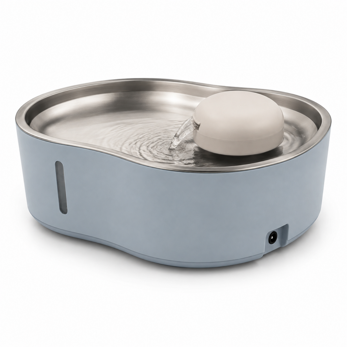 6L Wide-Deck Stainless Steel Pet Water Fountain