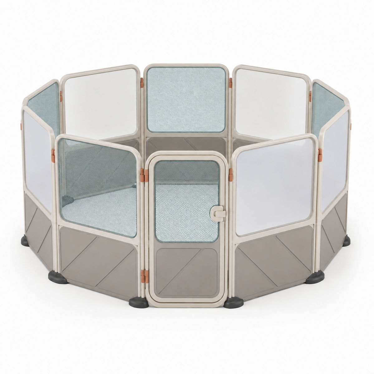 8-Panel Modular Indoor/Outdoor Pet Playpen with Door