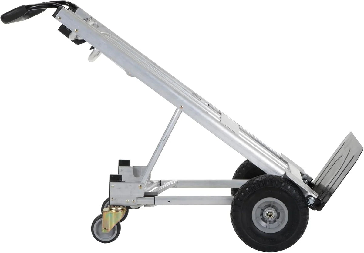 2026 New4-in-1 folding hand truck with puncture-proof wheels