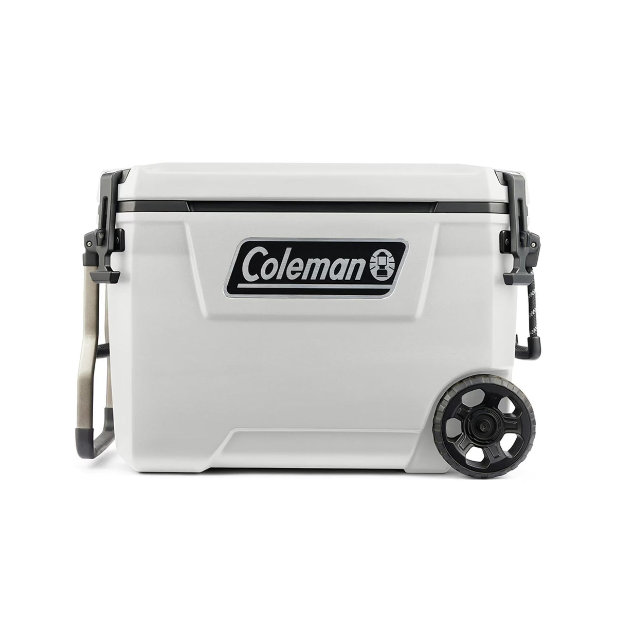 2026 NewColeman Convoy Series 65-Quart Hard Cooler with Wheels, up to 48 Cans, Brown Walnut Color