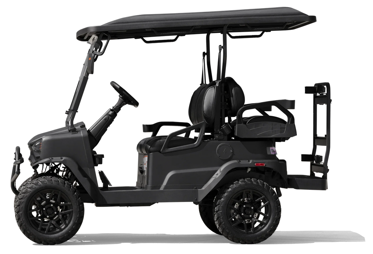 2026 NewColeman Powersports CGC2 51.2V Electric Utility Golf Cart, 4-Seater Vehicle Up to 20 MPH & 40 Miles Range, 5kW Motor, LCD Display & Rear Storage, Ages 16 and Up, Matte Black
