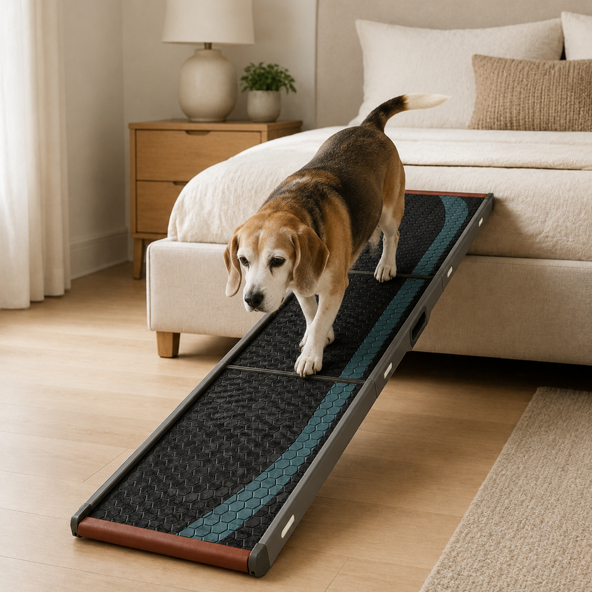 66-in Tri-Fold Non-Slip Dog Ramp with Carry Handle