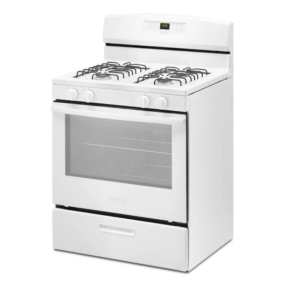 2026 NewBrand New Amana® AGR6303MMW Gas Range with Bake Assist Temps, Dimensions 46" H x 30" W x 28" D, Weight 136lbs