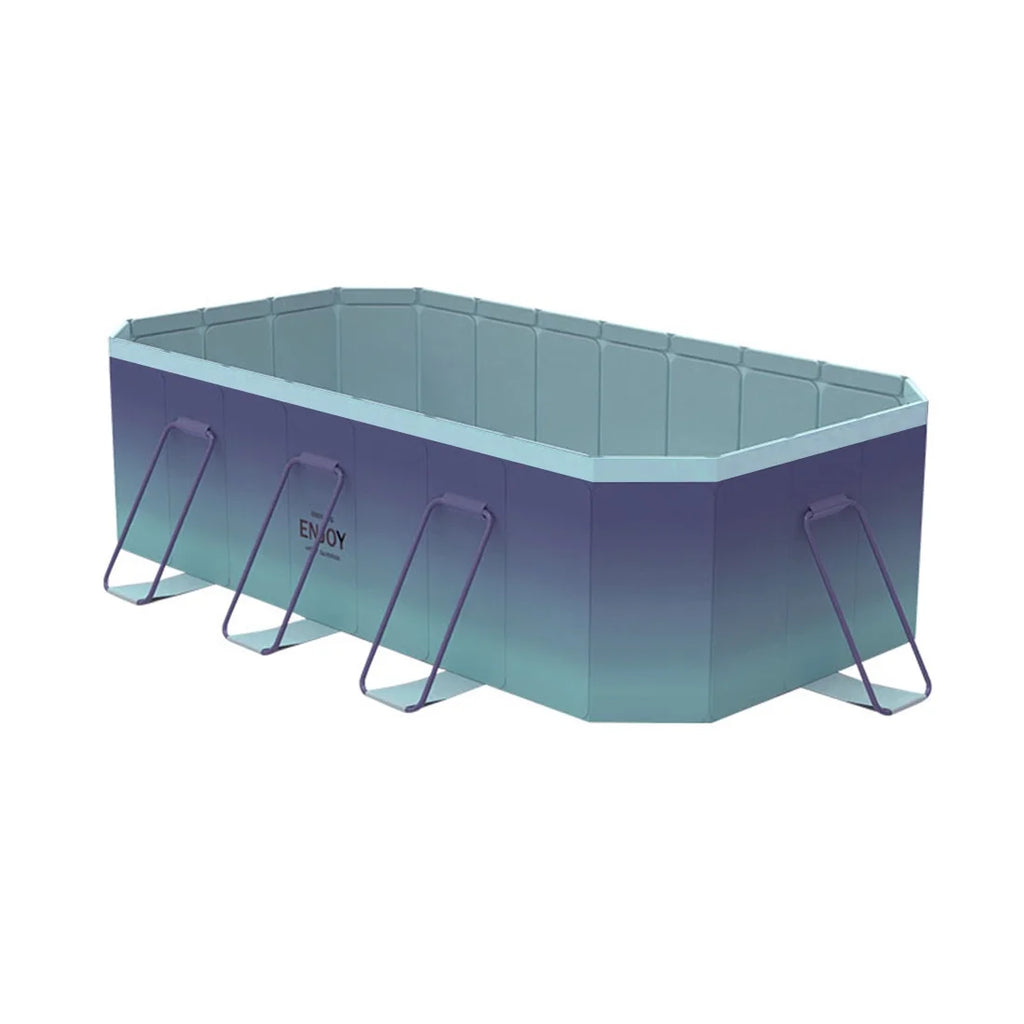 2026 NewFoldable Swimming Pool, Large Non-Inflatable Outdoor Pools for Kids Adults Above Ground Pools, 116in