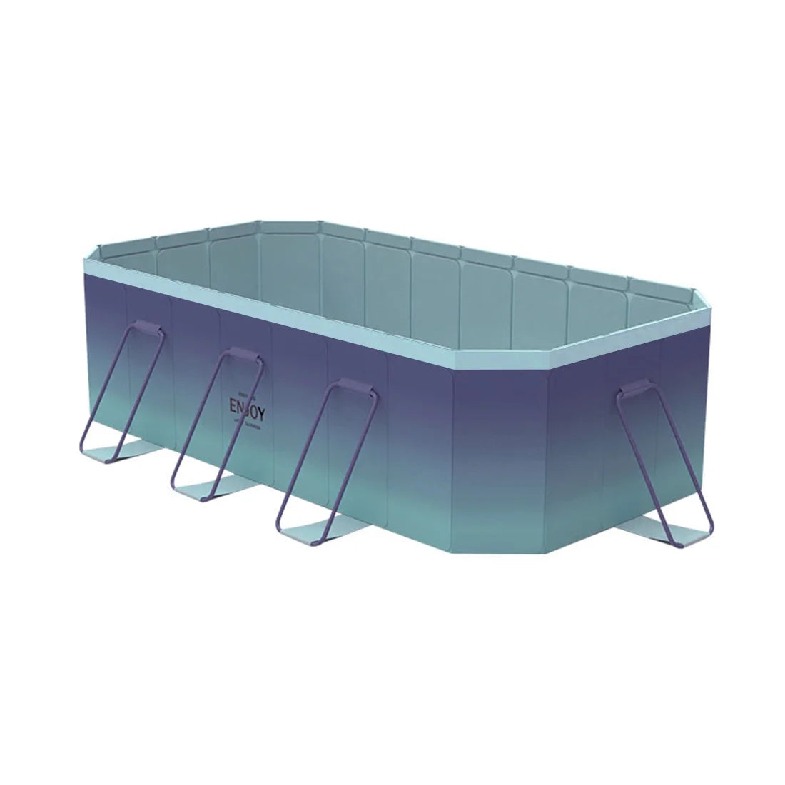 2026 NewFoldable Swimming Pool, Large Non-Inflatable Outdoor Pools for Kids Adults Above Ground Pools, 116in