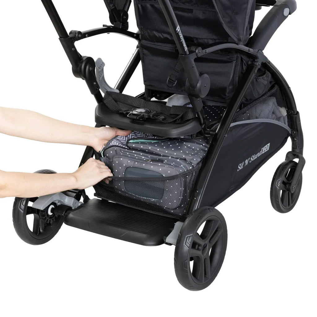 2026 NewBaby Trend Sit N- Stand 2.0 Stroller. Simply Grey