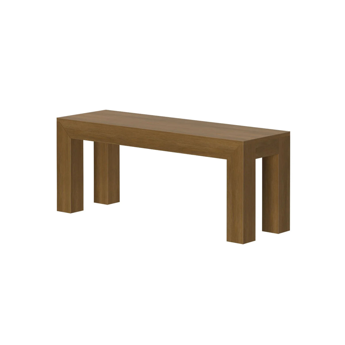 2026 New Plank+Beam Modern Dining Bench, Solid Wood Bench for Dining Table, 49", Blonde Wirebrush