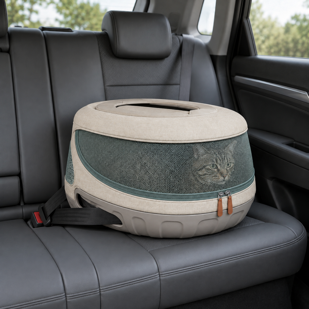 3-in-1 Pet Stroller, Detachable Carrier and Vehicle Seat