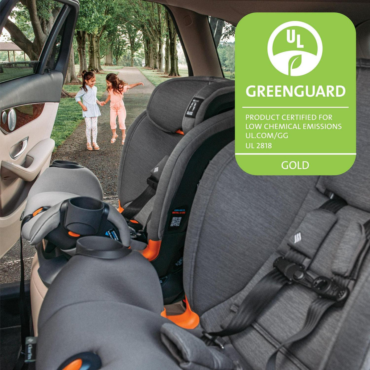 2026 NewChicco OneFit ClearTex All-in-One Car Seat - Slate (Grey). New