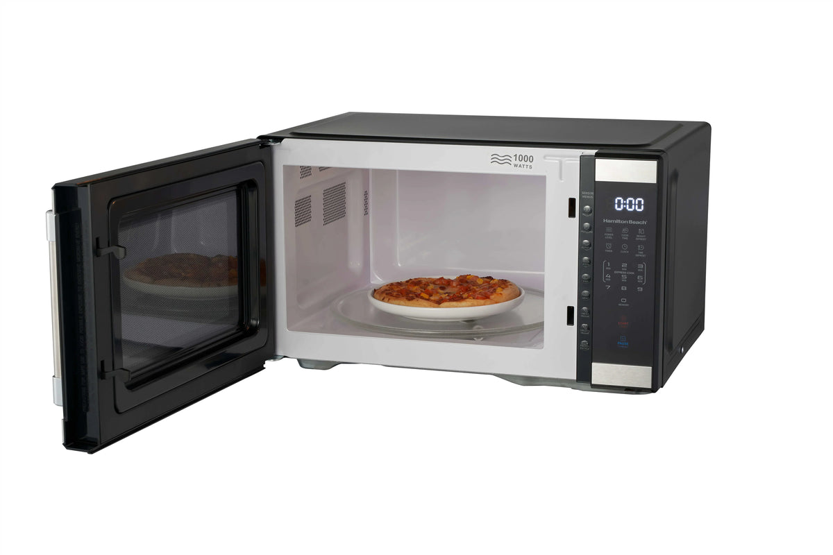 Hamilton Beach 1.1 cu ft Countertop Microwave Oven in Stainless Steel