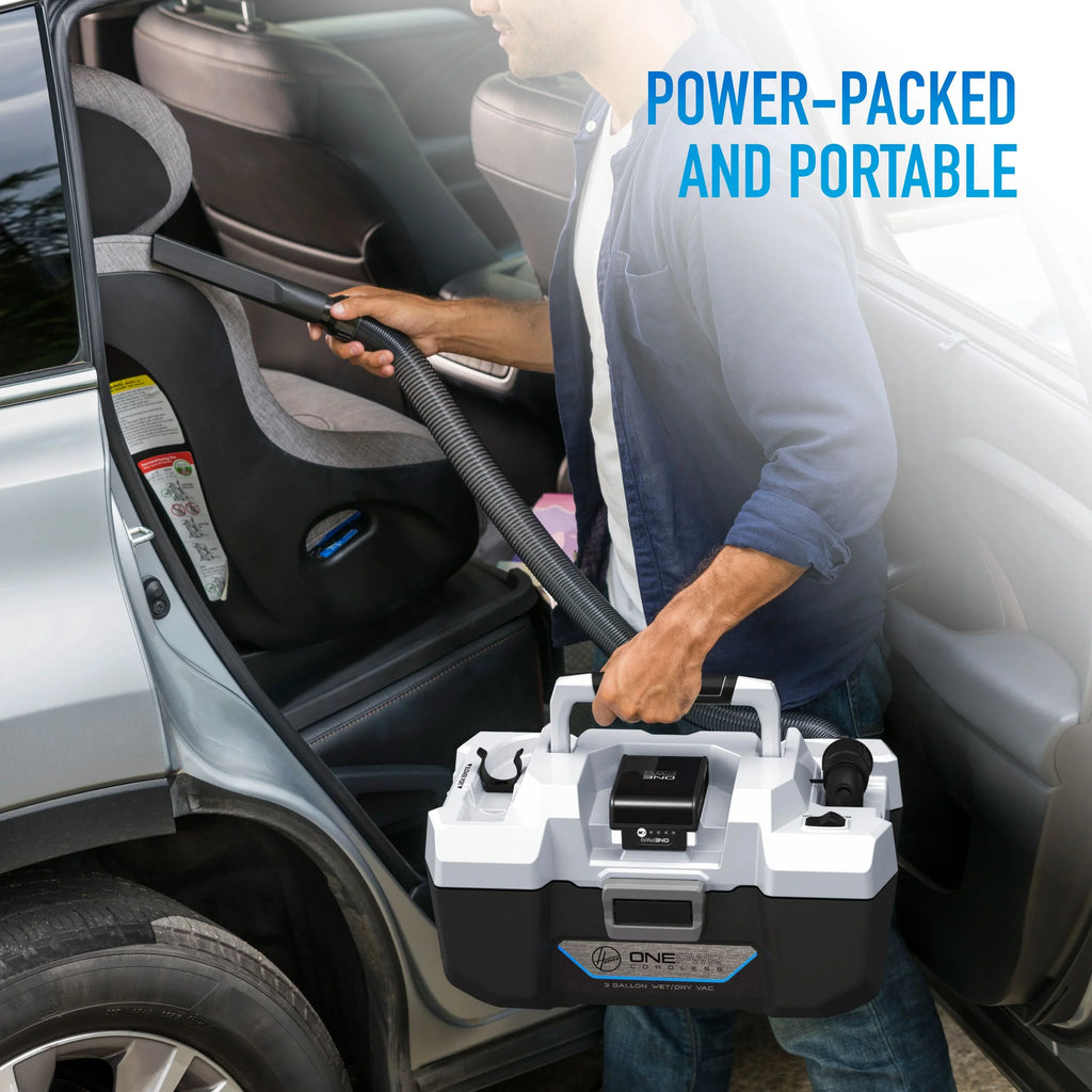 2026 New Hoover One Power 3 Gallon Cordless Shop Vacuum, Wet/Dry Utility Vacuum, BH57105
