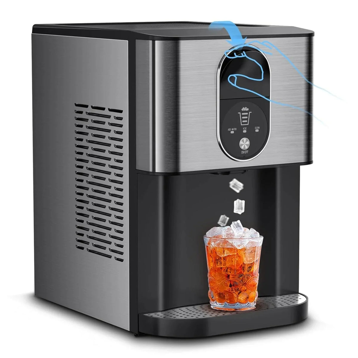 2026 New44lbs/24H Nugget Ice Maker Countertop Dispenser