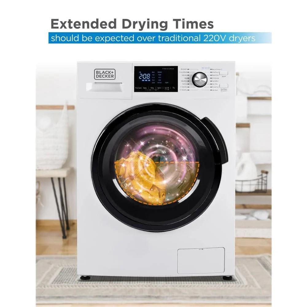 2026 NewBLACK+DECKER 2.7 cu. ft. All-in-One Washer and Dryer Combo in White BCW27MW💝 Last Day For Clearance