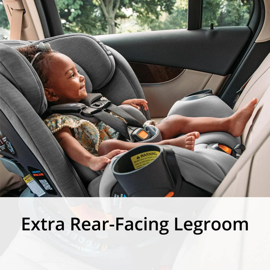 2026 NewChicco OneFit ClearTex All-in-One Car Seat - Slate (Grey). New