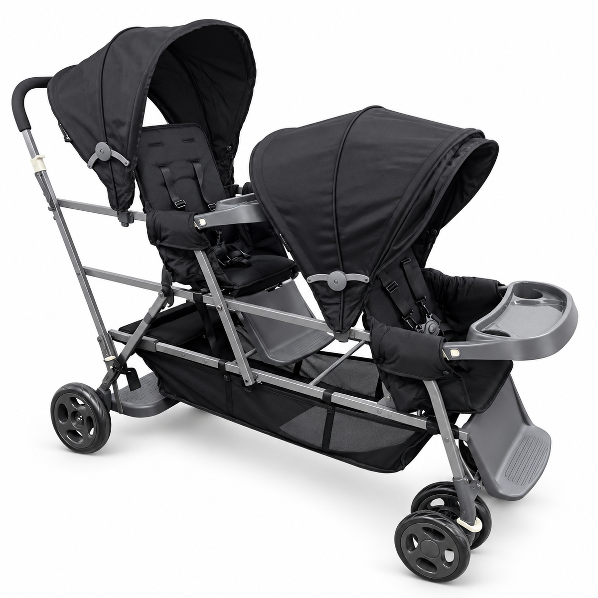 Joovy Big Caboose Triple Stroller, 2020, Black