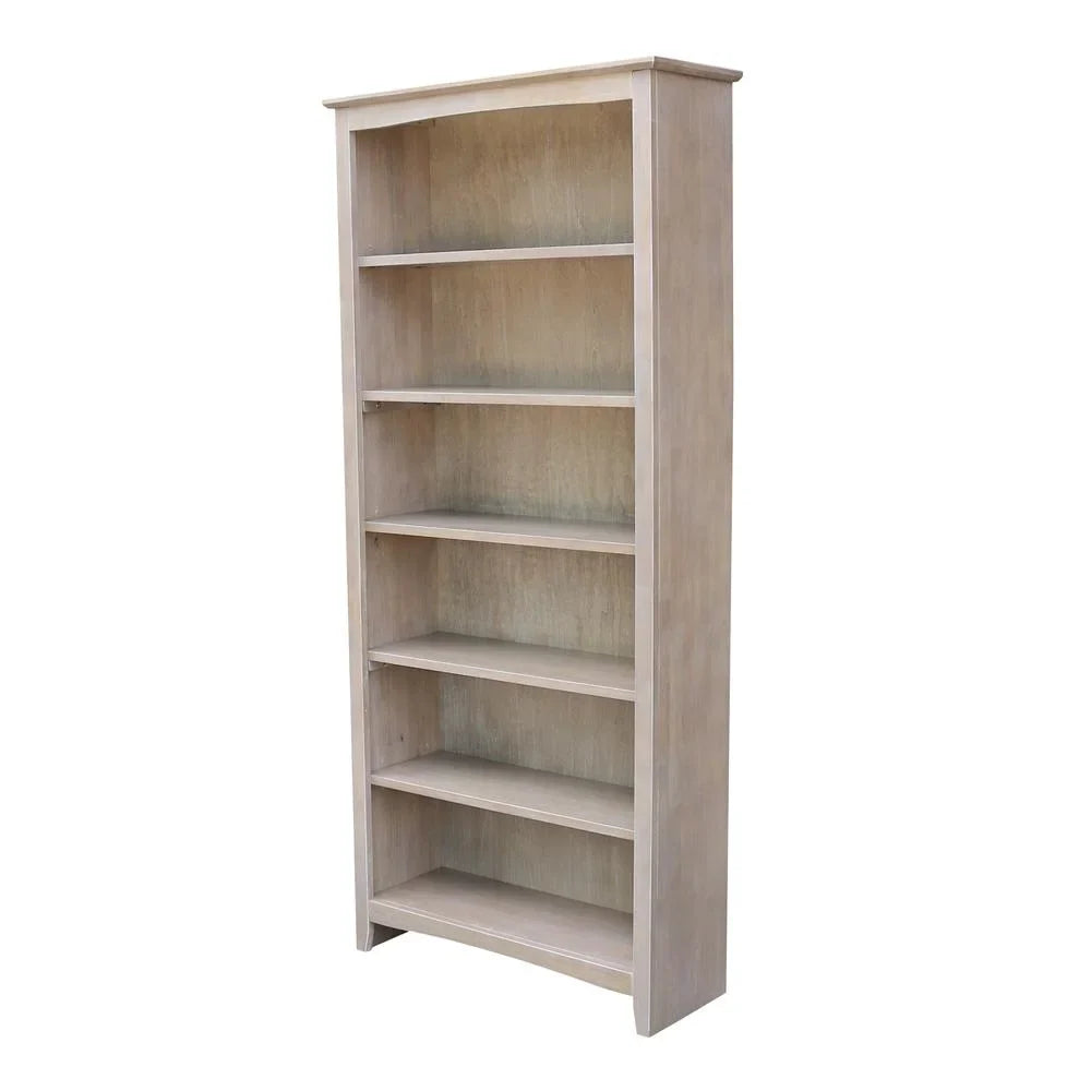 2026 NewInternational Concepts Solid Wood Shaker Bookcase, 72 in H