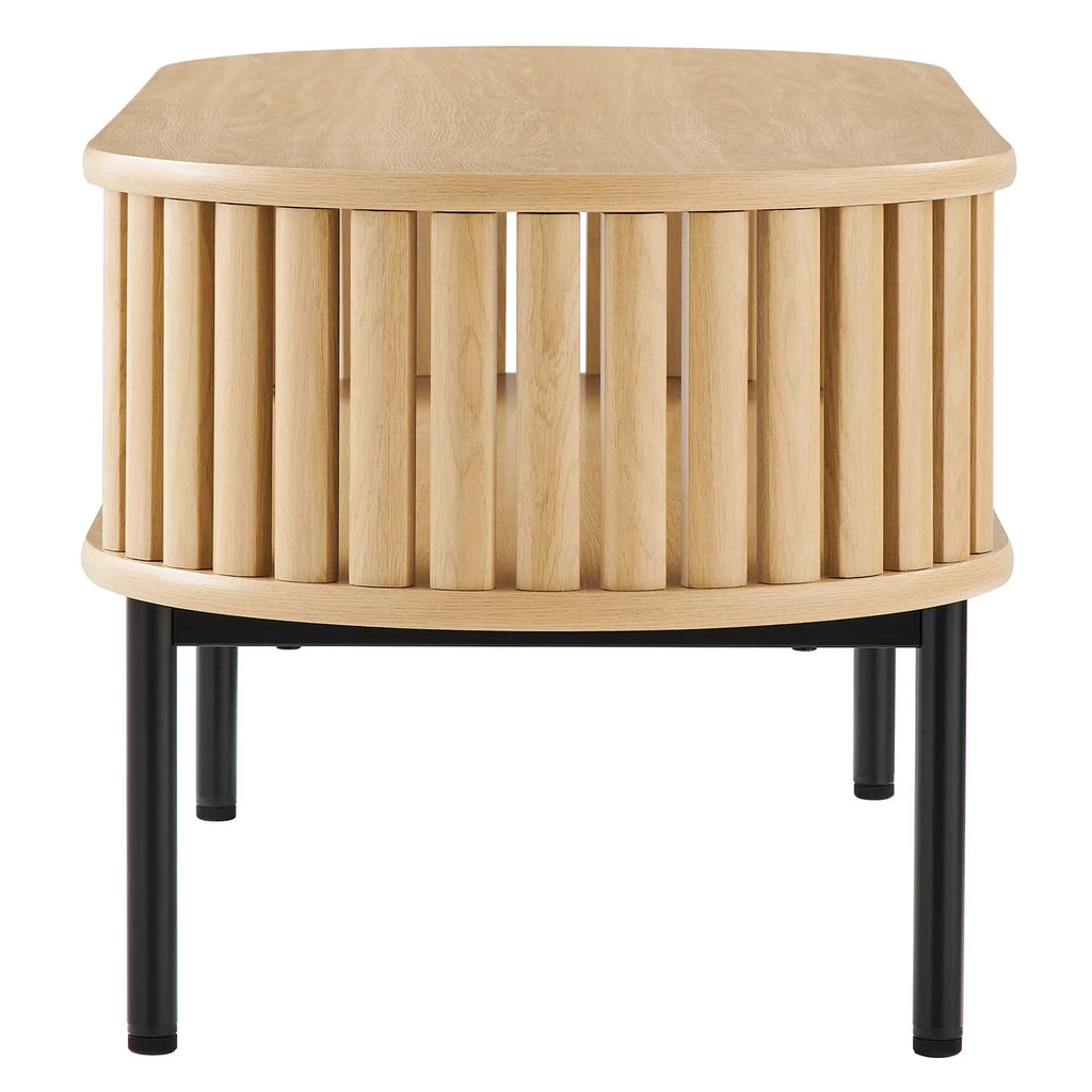 2026 NewModway Fortitude Wood Coffee Table in Walnut Black