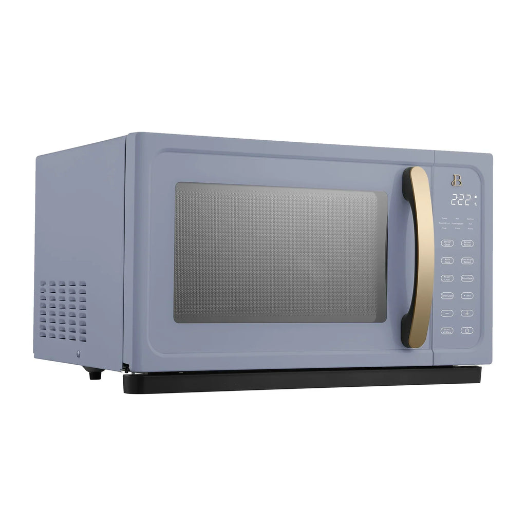 2026 NewBeautiful 1.1 Cu ft 1000 Watt, Sensor Microwave Oven, White Icing by Drew Barrymore, New