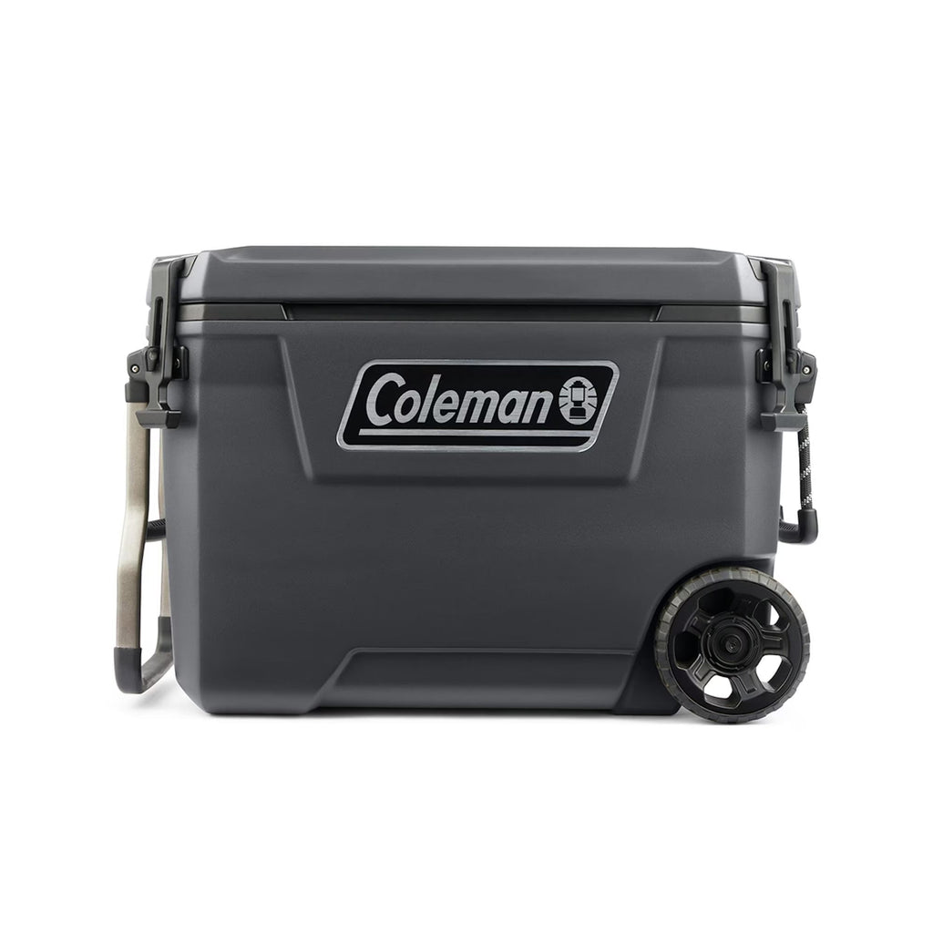 2026 NewColeman Convoy Series 65-Quart Hard Cooler with Wheels, up to 48 Cans, Brown Walnut Color