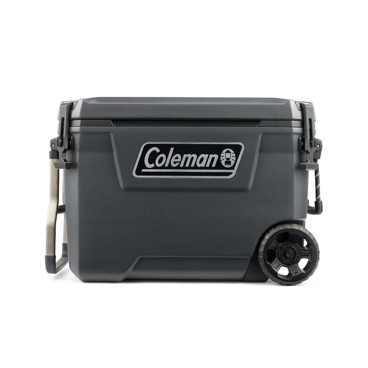 2026 NewColeman Convoy Series 65-Quart Hard Cooler with Wheels, up to 48 Cans, Brown Walnut Color