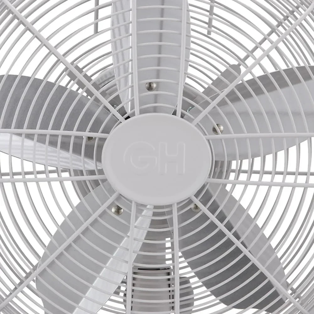 2026 NewGood Housekeeping Retro All-Metal Table Fan (92618) with 3 Speed Settings, Wide Oscillation, and Carrying Handle"