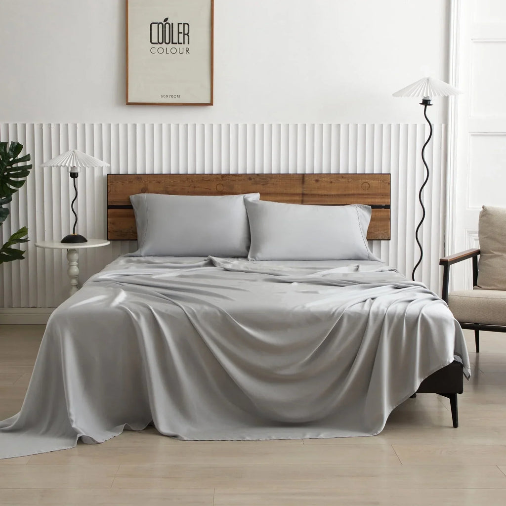 2026 New Lidoloka Luxury Lyocell Bed Sheets Set 4Pcs Queen Size for Adult,Cool&Soft,16" Deep Pocket,White