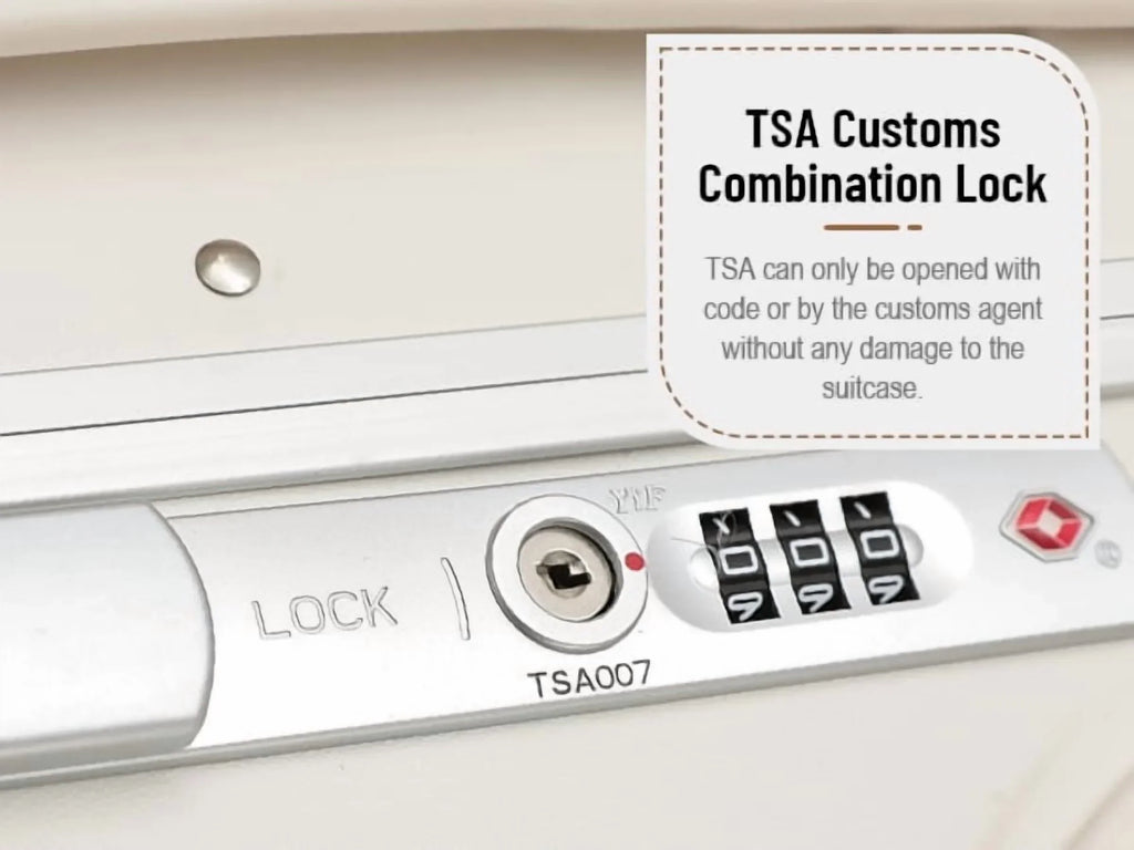 2026 New22 Inch TSA Lock Luggage with for Kids& Adult,Check in Lockable Spinner Wheels Free Luggage Cover and Safety Seatbelt Travel Suitcase