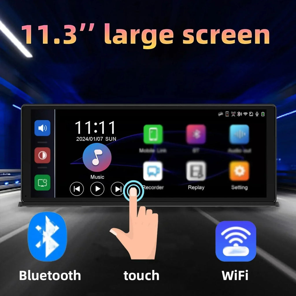2026 NewCartablet Pro Max 2025 Model, 10.26" HD Car Tablet with 4k Dash Cam, Car Tablet Pro Max 2025, 1080p Backup Camera, GPS Navigation/Voice Control (Recorder+Reversing Camera+Screen Projection(128G))