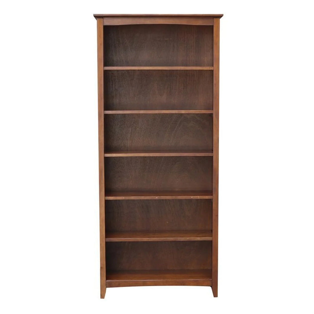 2026 NewInternational Concepts Solid Wood Shaker Bookcase, 72 in H
