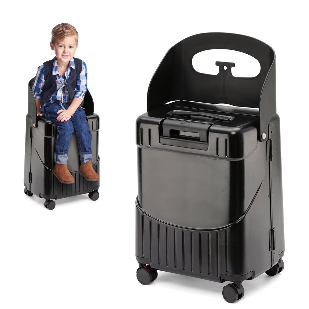 2026 New22 Inch TSA Lock Luggage with for Kids& Adult,Check in Lockable Spinner Wheels Free Luggage Cover and Safety Seatbelt Travel Suitcase