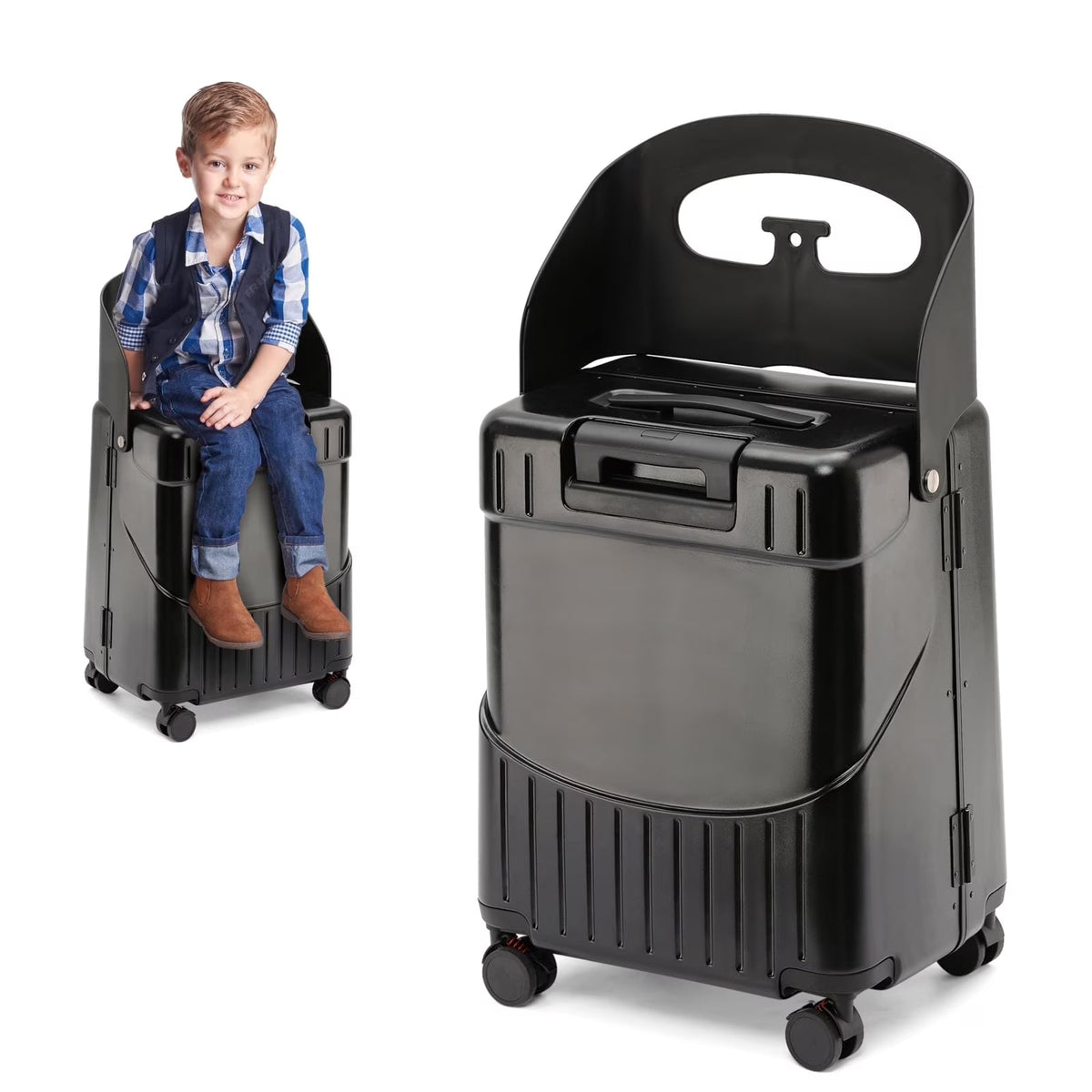 2026 New22 Inch TSA Lock Luggage with for Kids& Adult,Check in Lockable Spinner Wheels Free Luggage Cover and Safety Seatbelt Travel Suitcase