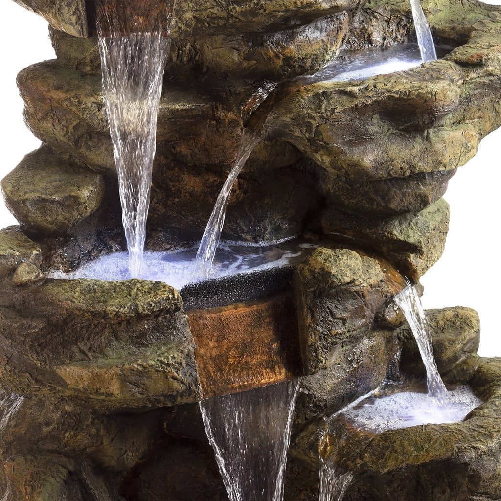 2026 NewAlpine Corporation 6-Tier Amazonian Water Fountain with LED Lights