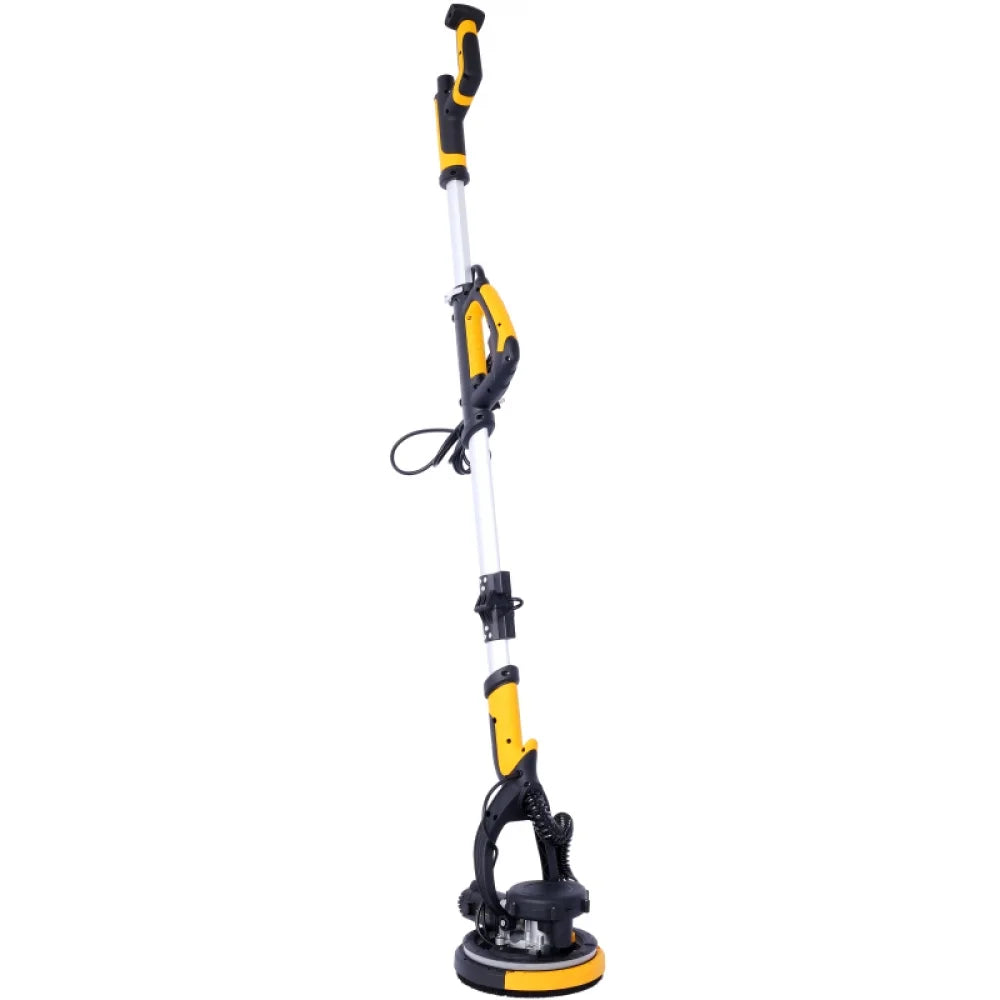 2026 NewDrywall Sander, 780W Electric Drywall Sander with Vacuum Dust Collection 6.5A Motor Dustless Floor Sander with Variable Speed 900-1800RPM, LED Light, Extendable & Foldable Handle,
