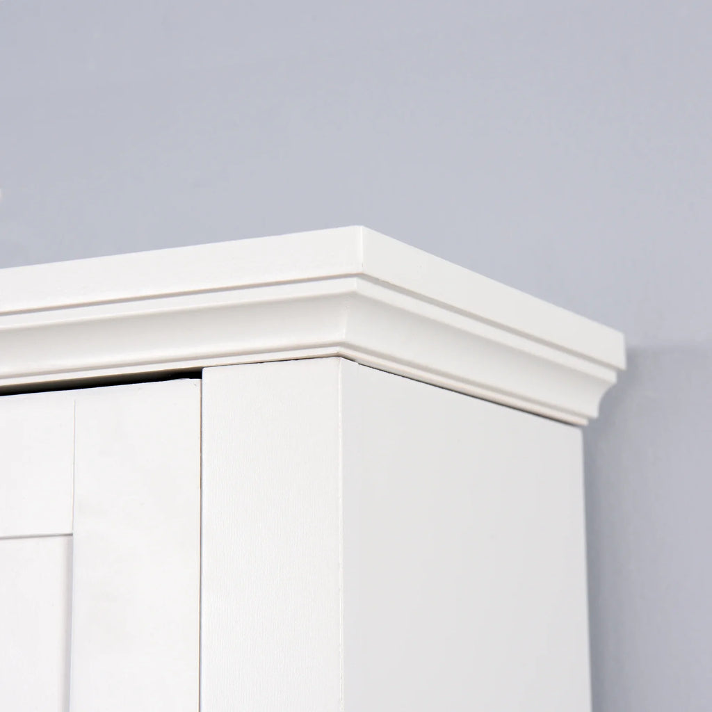 2026New Ktaxon 67"H Over The Toilet Storage, Bathroom Space Saver, Bathroom Cabinet with Double Door & Adjustable Shelves, White