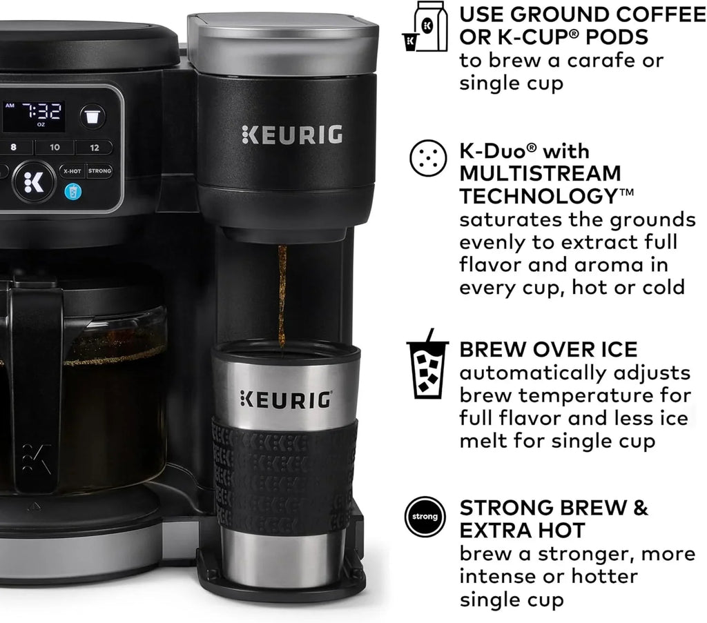 2026 NewKeurig K-Duo Gen 2 Hot & Iced Single Serve & Carafe Coffee Maker