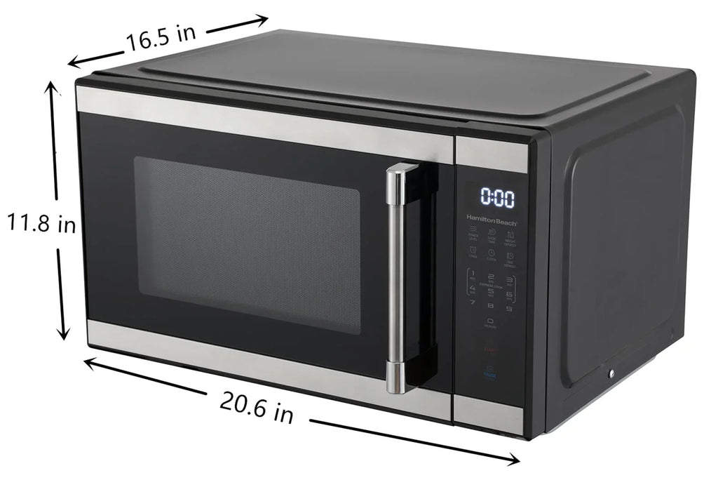 Hamilton Beach 1.1 cu ft Countertop Microwave Oven in Stainless Steel