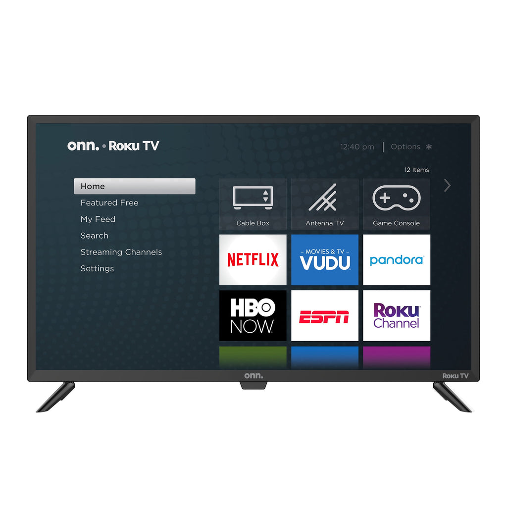 (Open Box) Onn 32 inch Class HD (720P) LED Roku Smart TV 100012589, Black
