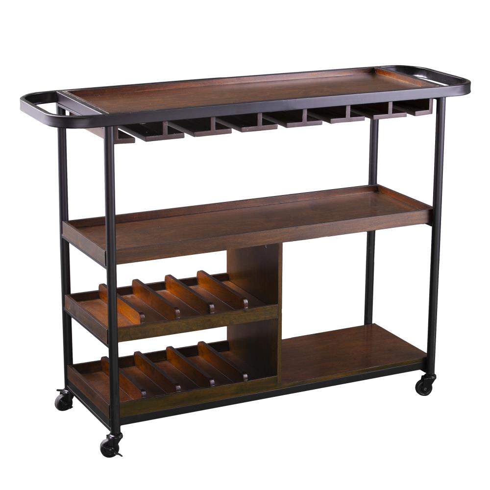 Boston Loft Furnishings Genego 50-in x 36-in Multiple colors/finishes Rectangle Bar cart