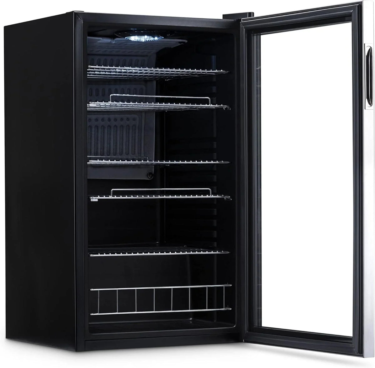 2026 NewBeverage Refrigerator Cooler | 126 Cans Free Standing with Right Hinge Glass Door | Mini Fridge Beverage Organizer Perfect For Beer, Wine, Soda, And Cooler Drinks
