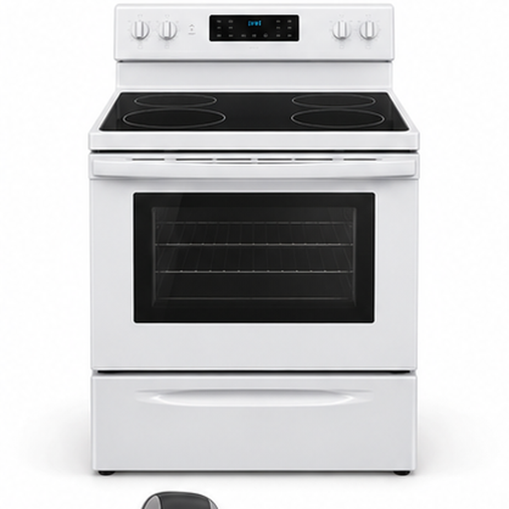 30 Inch Freestanding Electric Range (Refurbished- Works Well)