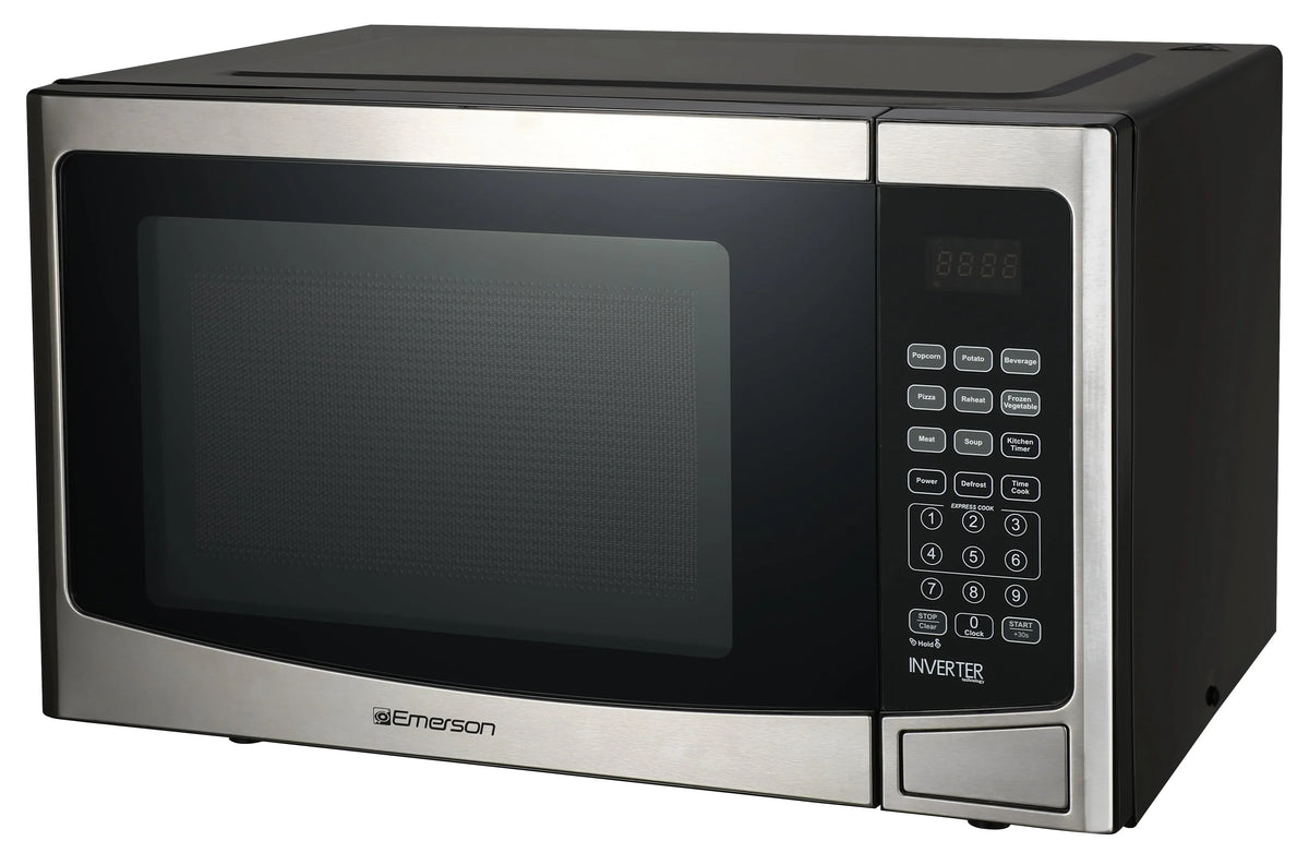 2026 NewEmerson 1.2 Cu Ft, 1000W Stainless Steel Countertop Microwave Oven with Inverter Technology, Touch Control, MWI1212SS