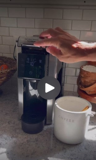 Hamilton Beach FlexBrew 5-in-1 Coffee Maker, Hot or Iced, Single Serve Pod or Coffee Grounds, 12 Cup Coffee Pot, Black
